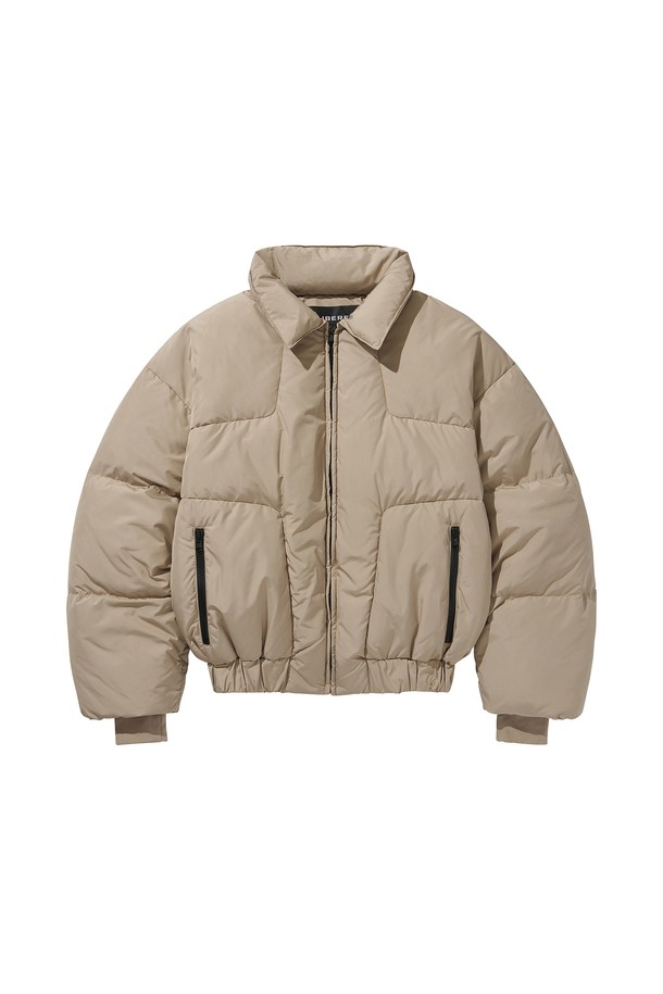 LIBEREKOREA - 다운/패딩 - MODIFIED CROSS PUFFER JACKET / BEIGE