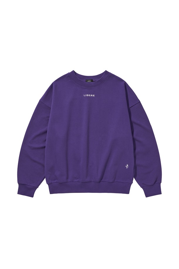 LIBEREKOREA - 스웨트셔츠 - LIBERE LOGO CREWNECK SWEAT / PURPLE