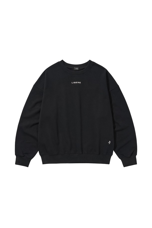 LIBEREKOREA - 스웨트셔츠 - LIBERE LOGO CREWNECK SWEAT / BLACK