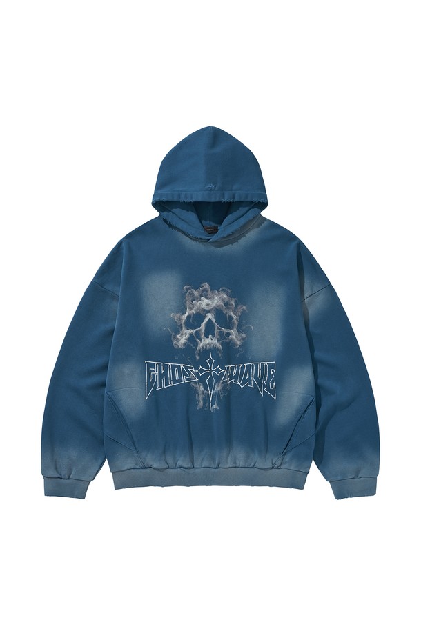 LIBEREKOREA - 후디 - GHOST REPLICATION HOODIE2 / BLUE