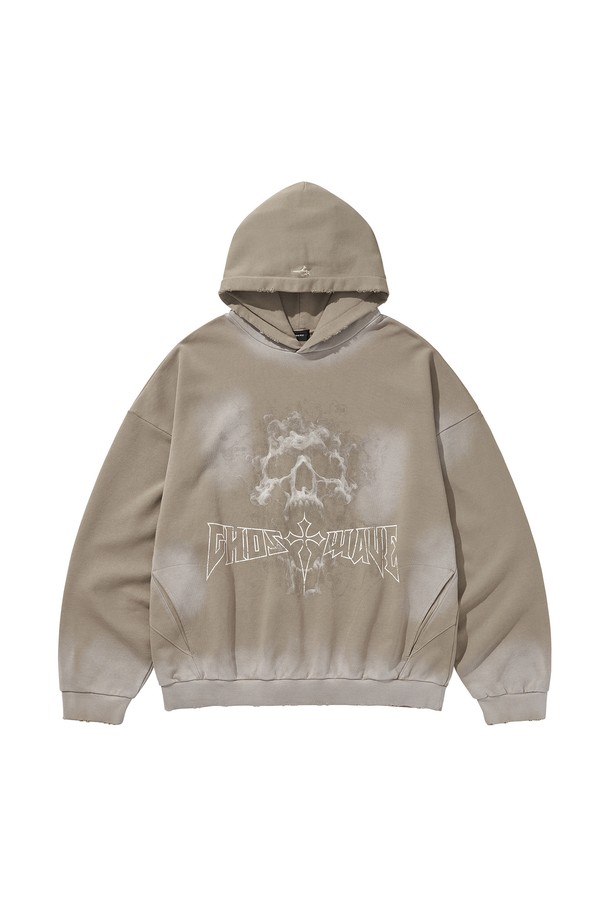 LIBEREKOREA - 후디 - GHOST REPLICATION HOODIE2 / BEIGE