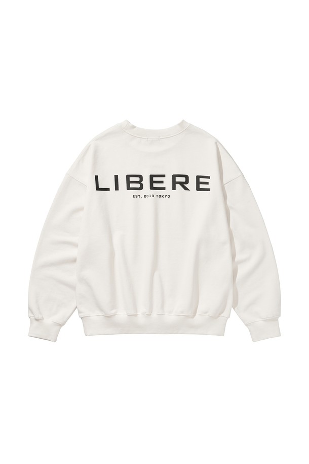 LIBEREKOREA - 스웨트셔츠 - LIBERE LOGO CREWNECK SWEAT / WHITE