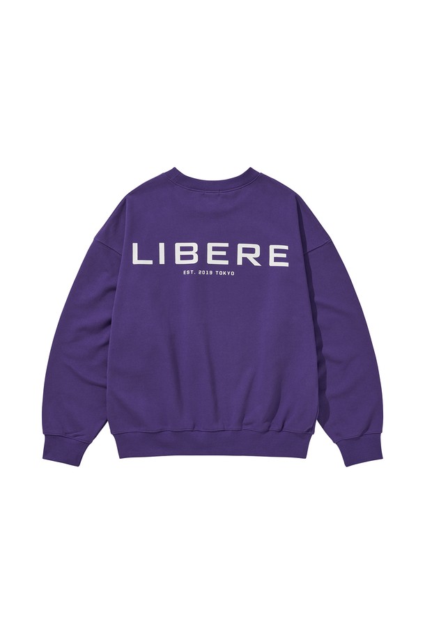 LIBEREKOREA - 스웨트셔츠 - LIBERE LOGO CREWNECK SWEAT / PURPLE