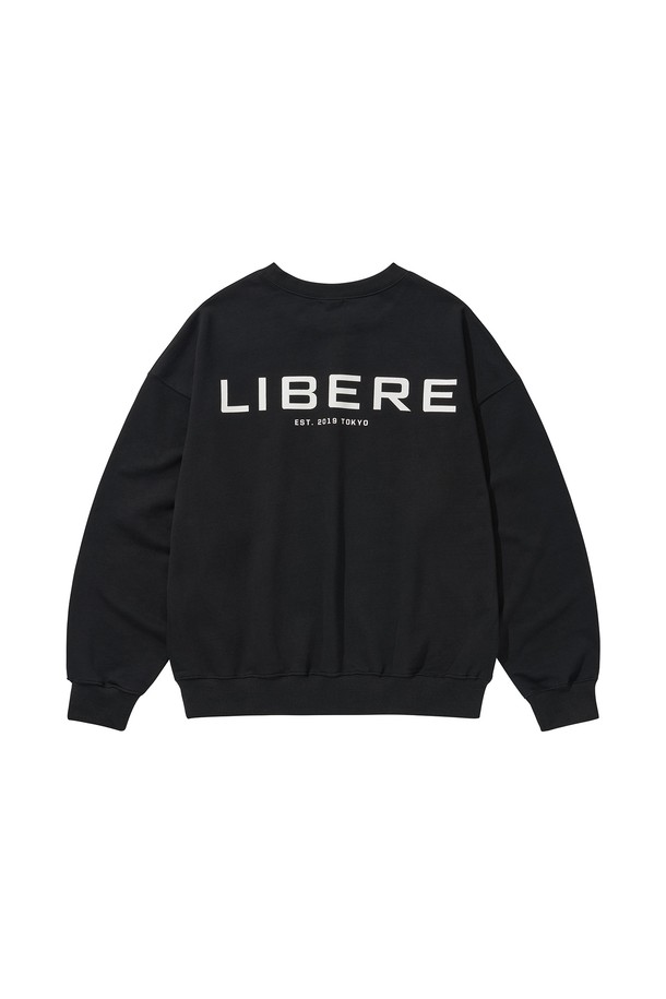 LIBEREKOREA - 스웨트셔츠 - LIBERE LOGO CREWNECK SWEAT / BLACK