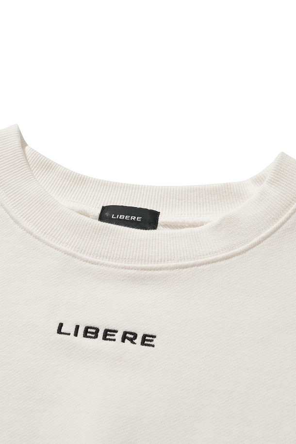 LIBEREKOREA - 스웨트셔츠 - LIBERE LOGO CREWNECK SWEAT / WHITE