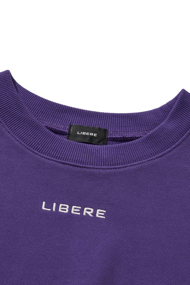 LIBEREKOREA - 스웨트셔츠 - LIBERE LOGO CREWNECK SWEAT / PURPLE