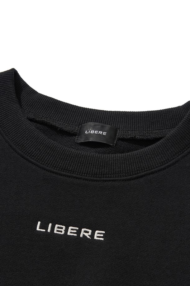 LIBEREKOREA - 스웨트셔츠 - LIBERE LOGO CREWNECK SWEAT / BLACK