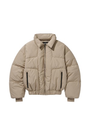 MODIFIED CROSS PUFFER JACKET / BEIGE