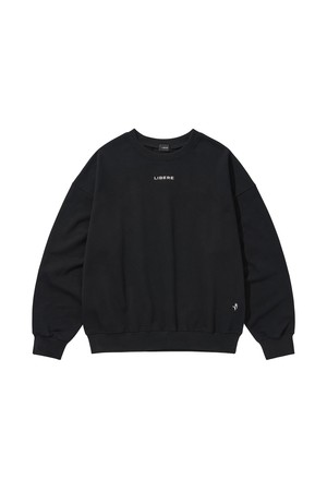 LIBERE LOGO CREWNECK SWEAT / BLACK