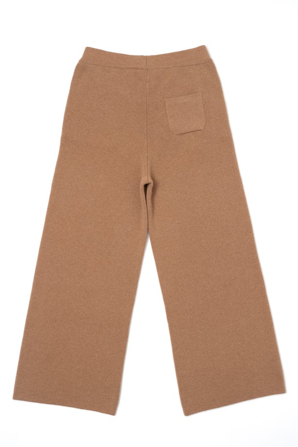 CALLAITE - 롱/미디팬츠 - [22FW] CASHMERE 100% WIDE KNIT PANTS ( 3 COLOR )