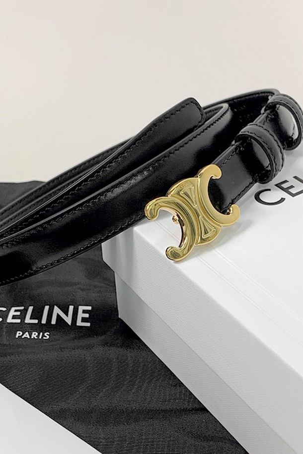 CELINE - 기타소품 - 셀린느 벨트 1.8CM 스몰 트리오페 스무스 카프 블랙