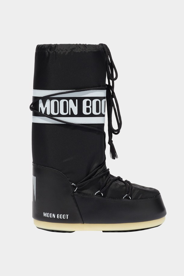 MOON BOOT - 부츠/워커 - 23FW 문부츠 아이콘 로고 스노우 부츠 블랙 14004400