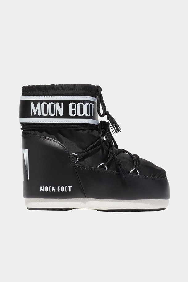 MOON BOOT - 부츠/워커 - 23FW 문부츠 아이콘 로고 스노우 부츠 로우 블랙 14093400