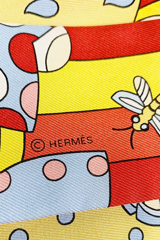 HERMES - 스카프/머플러 - 에르메스 트윌리 드라포레 스카프 루즈 에벤 멀티컬러