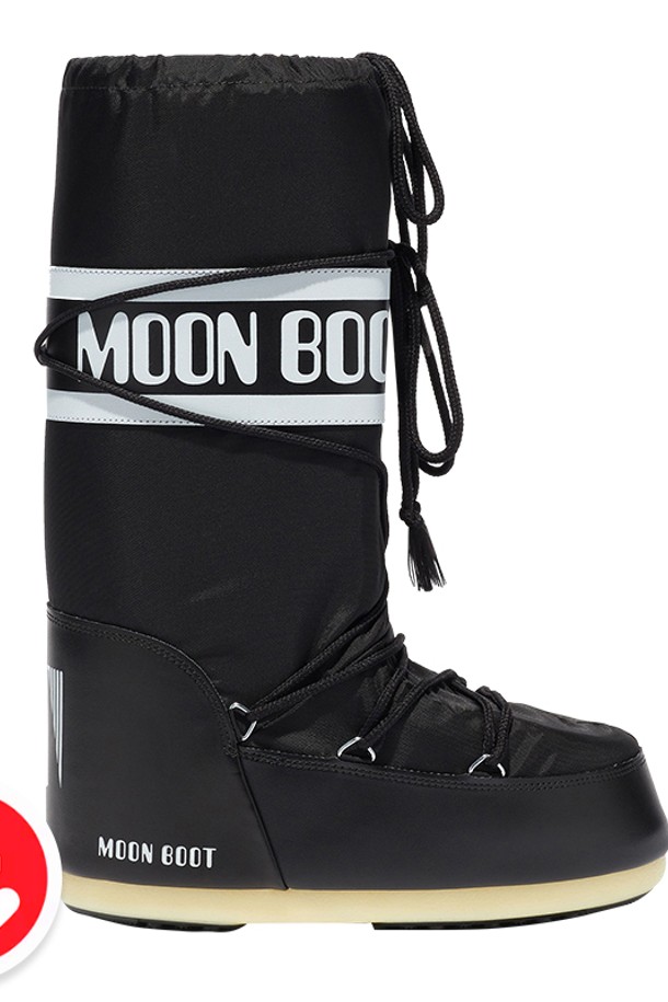 MOON BOOT - 부츠/워커 - 23FW 문부츠 아이콘 로고 스노우 부츠 블랙 14004400