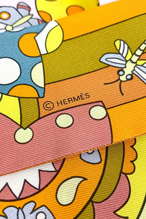 HERMES - 스카프/머플러 - 에르메스 트윌리 드라포레 스카프 오렌지 존 베르트 H063005S