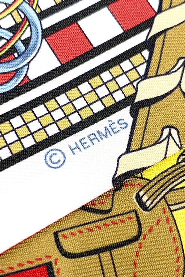 HERMES - 스카프/머플러 - 에르메스 트윌리 브라이드 스카프 루즈 블랑 모르도레 H062849S