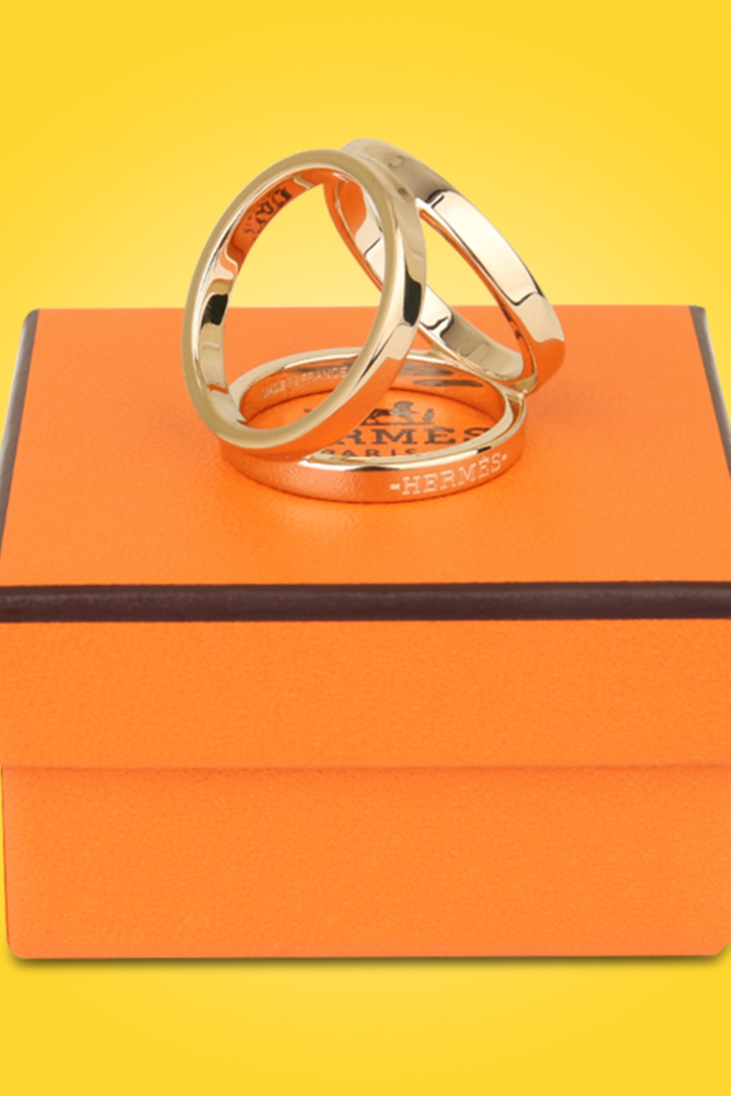 HERMES Trio scarf ring (H601472S) in 2023