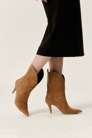 Suede Middle Boots LC276_8cm