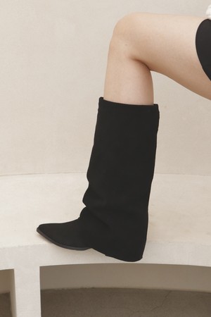 Suede Long Boots LC516_3cm