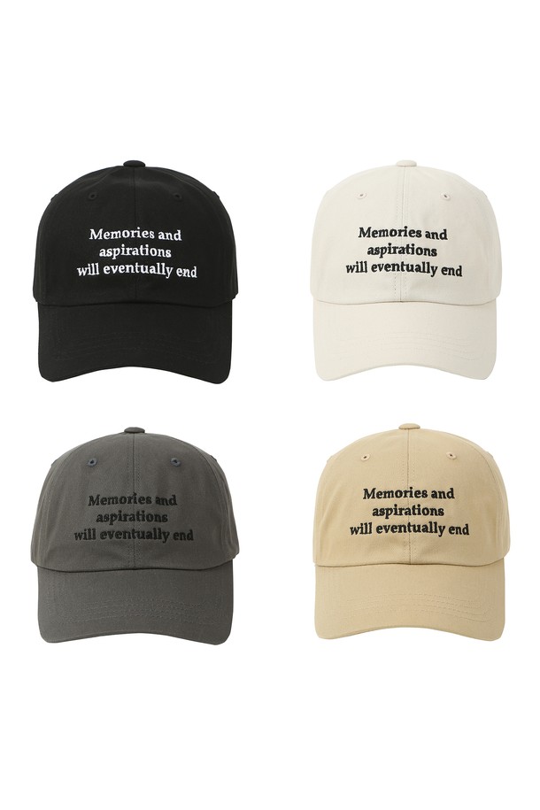 MACASITE - 모자 - MEMORY & YEARN Ball Cap_4 COLOR