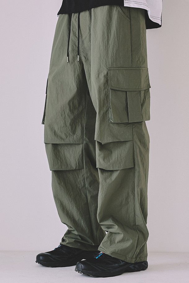 MACASITE - 캐주얼팬츠 - [썸머 ver] Nylon Cargo Parasuit Pants_3 color