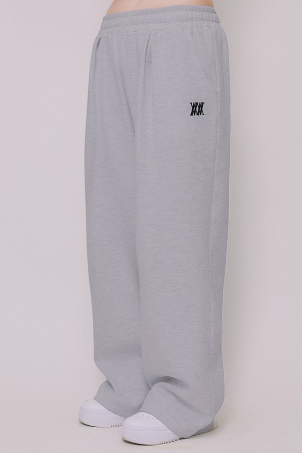 MACASITE - 롱/미디팬츠 - Women Deep-tuck Wide Sweatpants_4 color