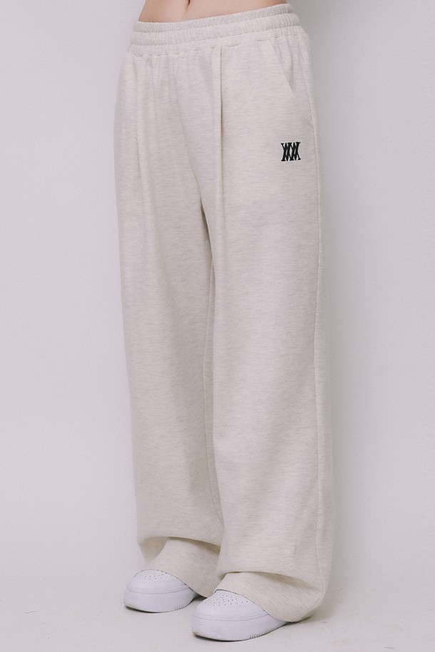 MACASITE - 롱/미디팬츠 - Women Deep-tuck Wide Sweatpants_4 color