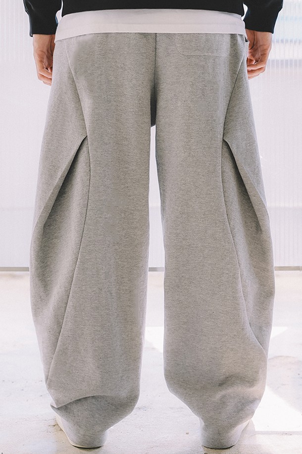 MACASITE - 조거/스웨트팬츠 - Side Tuck Wide Balloon Sweatpants_ 3 color