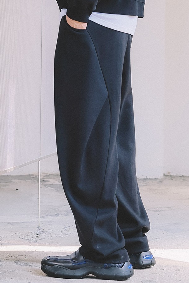 MACASITE - 조거/스웨트팬츠 - Side Tuck Wide Balloon Sweatpants_ 3 color