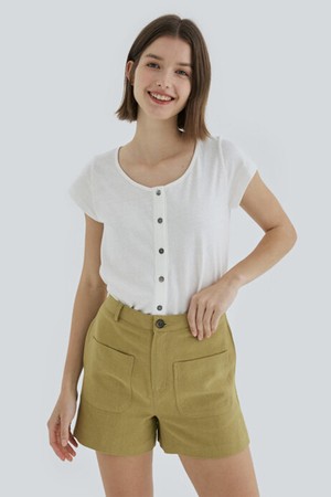 BUTTON POINT TOP (WHITE)