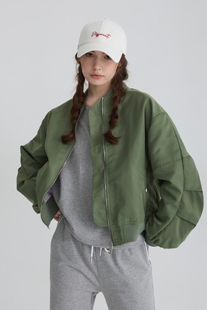 VOLUME BOMBER JACKET(KHAKI)