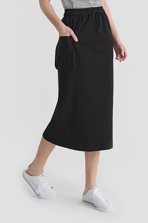 CARGO SWEAT SKIRT(BLACK)