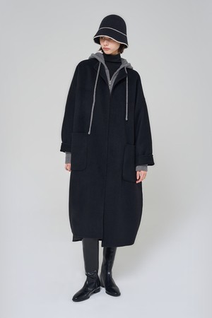 COCOON FIT HANDMADE COAT (BLACK)