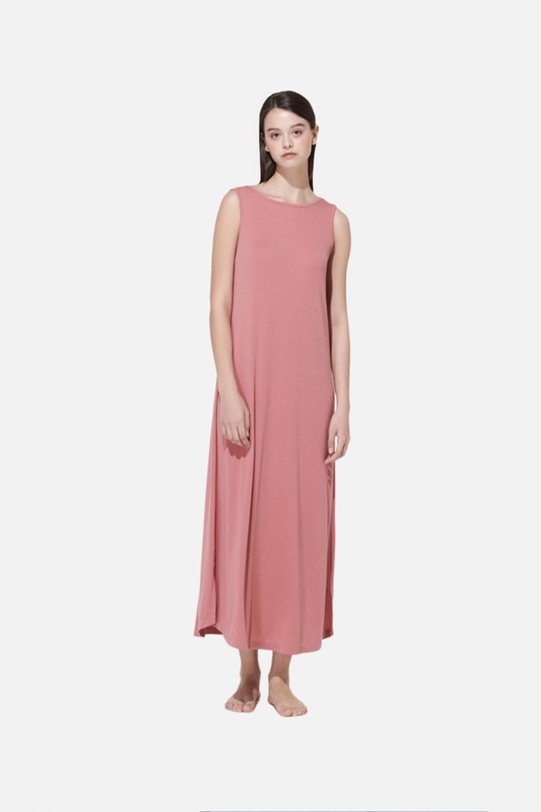 pepour - 홈웨어 - Basic Lounge Maxi Dress _PInk