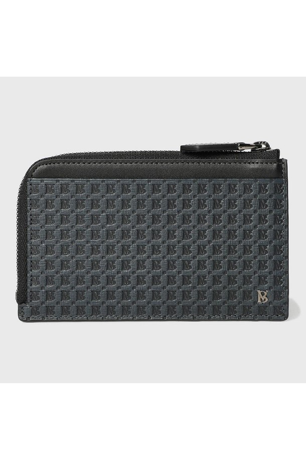 BENOVERO - 악세서리 - [베노베로] 에드가 체스 소가죽 지퍼 카드지갑 Cardholder 4cc black (BJF1ACP5225N1)