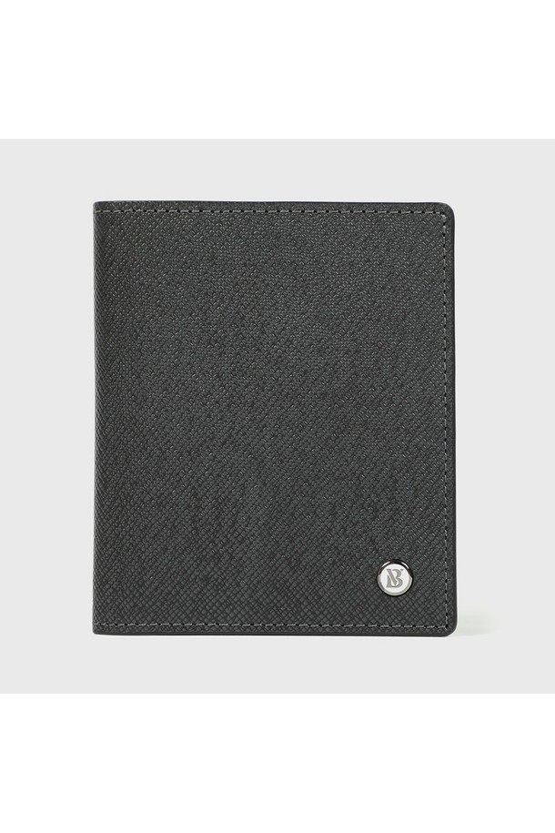 BENOVERO - 악세서리 - [베노베로] 에드가 슬림 소가죽 미니지갑 Mini Wallet 6cc grey (BJG1ACP1203G1)