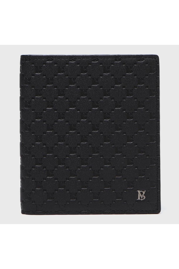 BENOVERO - 악세서리 - [베노베로] 알렉스 소프트 엠보 소가죽 미니 중지갑 Mini Wallet 6cc black (BJG1ACP1201K1)