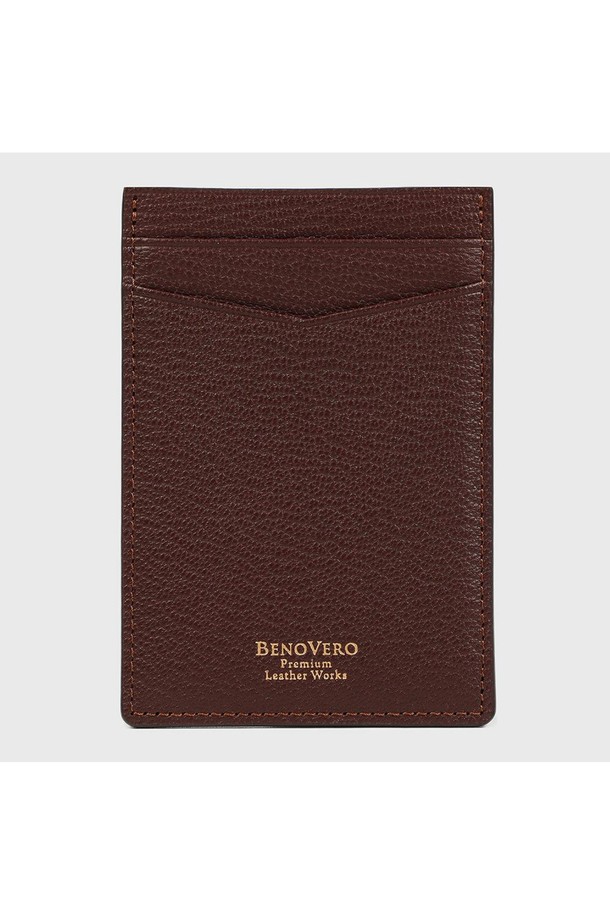 BENOVERO - 악세서리 - [베노베로] 프렌치 고트가죽 카드지갑 Cardholder 4cc red (BJG1ACP5270R1)