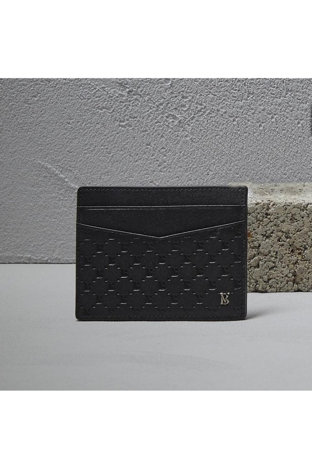 BENOVERO - 악세서리 - [베노베로] 알렉스 소프트 엠보 소가죽 카드지갑 Cardholder 4cc black (BJF1ACP5201K1)