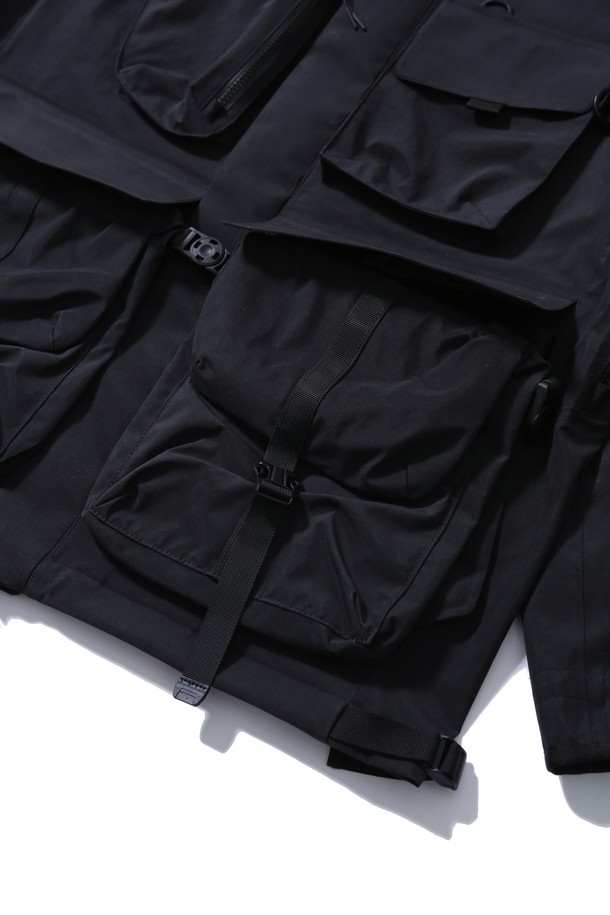 BOBCAT - 아노락/바람막이 - Attachment System 3L Hard Shell Jacket - Black