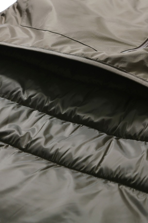 BOBCAT - 다운/패딩 - Hard Shell Layered Down Vest - Khaki