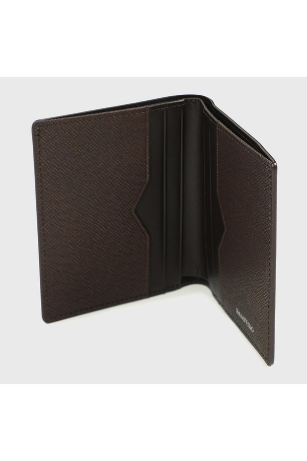 BENOVERO - 악세서리 - [베노베로] 에드가 슬림 소가죽 미니지갑 Mini Wallet 6cc brown (BJG1ACP1203W1)