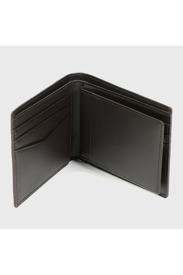 BENOVERO - 악세서리 - [베노베로] 에드가 체크 소가죽 반지갑 Billfold Wallet 9cc brown (BJG1ACP2203W1)