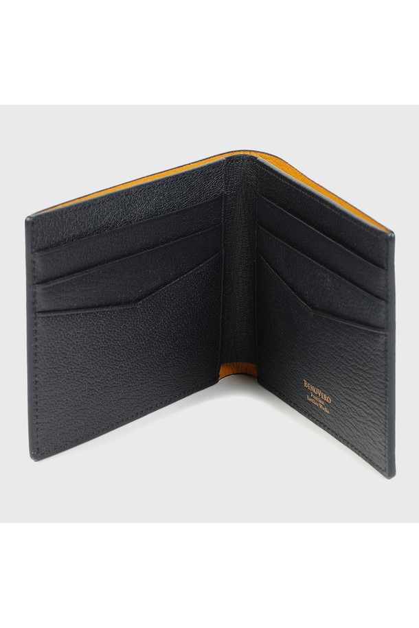 BENOVERO - 악세서리 - [베노베로] 프렌치 고트가죽 반지갑 Billfold Wallet 8cc navy (BJG1ACP2270N1)