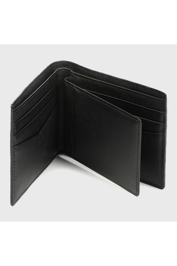 BENOVERO - 악세서리 - [베노베로] 알렉스 소프트 엠보 소가죽 반지갑 Billfold Wallet 9cc black (BJG1ACP2201K1)