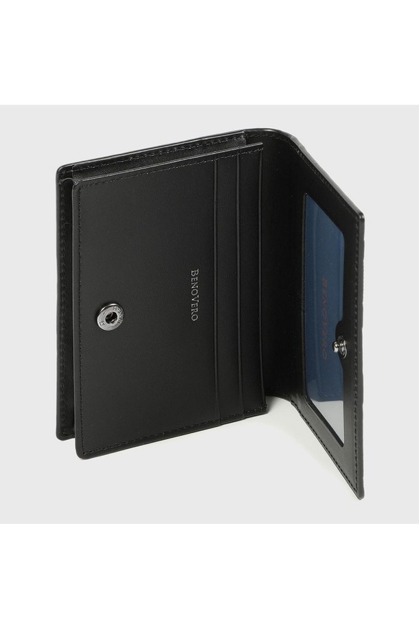 BENOVERO - 악세서리 - [베노베로] 에드가 체크 소가죽 명함지갑 Businesscard Wallet 7cc grey (BJG1ACN1203G1)