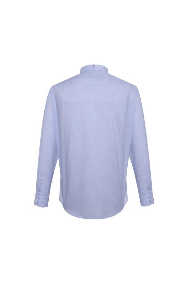 DAKS SHIRTS - 셔츠 - [닥스셔츠] 폴리혼방 스트라이프 드레스 셔츠 레귤러핏 블루 (DKS1SHDL121B1)
