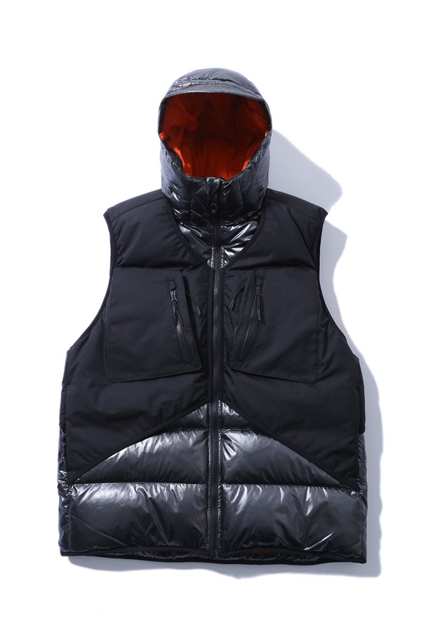 BOBCAT - 다운 / 패딩 - Hard Shell Layered Down Vest - Black