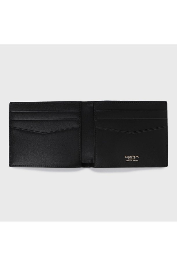 BENOVERO - 악세서리 - [베노베로] 밀스 소가죽 반지갑 Billfold Wallet 8cc blue (BJF1ACP2151B1)